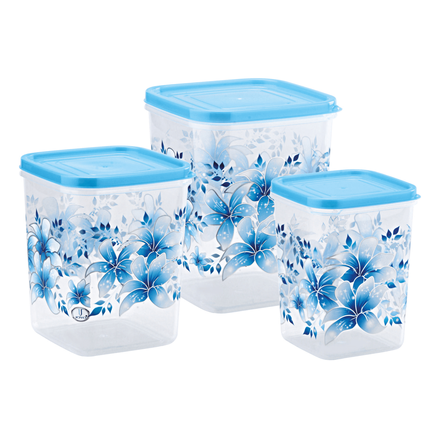 Buy Joyo Kitchen Classic Container Printed Assorted 3 Pieces Online at Best Price
